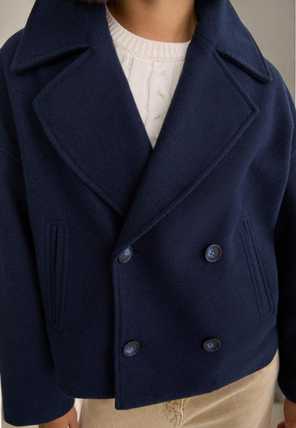 Manteau court classique intemporel pour femmes
