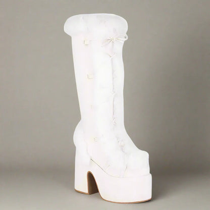 Bottes à plateforme épaisses et confortables pour un style hivernal