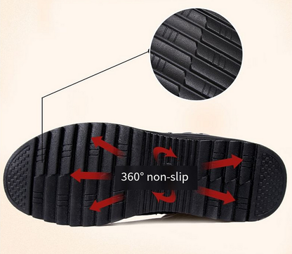 Bottes Orthopédiques en Cuir Véritable pour un Soutien Confortable