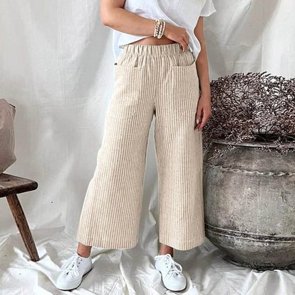 Pantalon Relax en Lin Léger pour Femmes