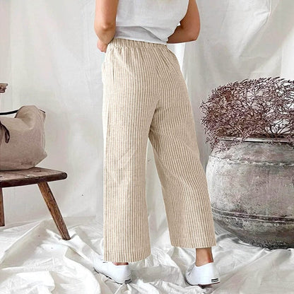 Pantalon Relax en Lin Léger pour Femmes