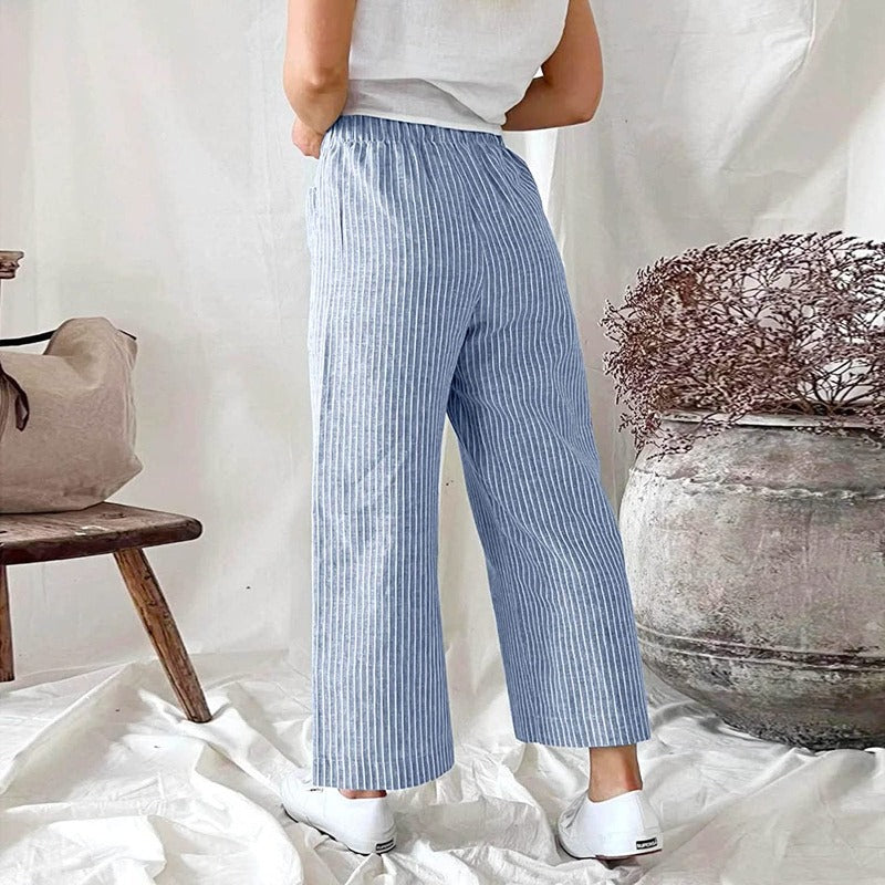 Pantalon Relax en Lin Léger pour Femmes