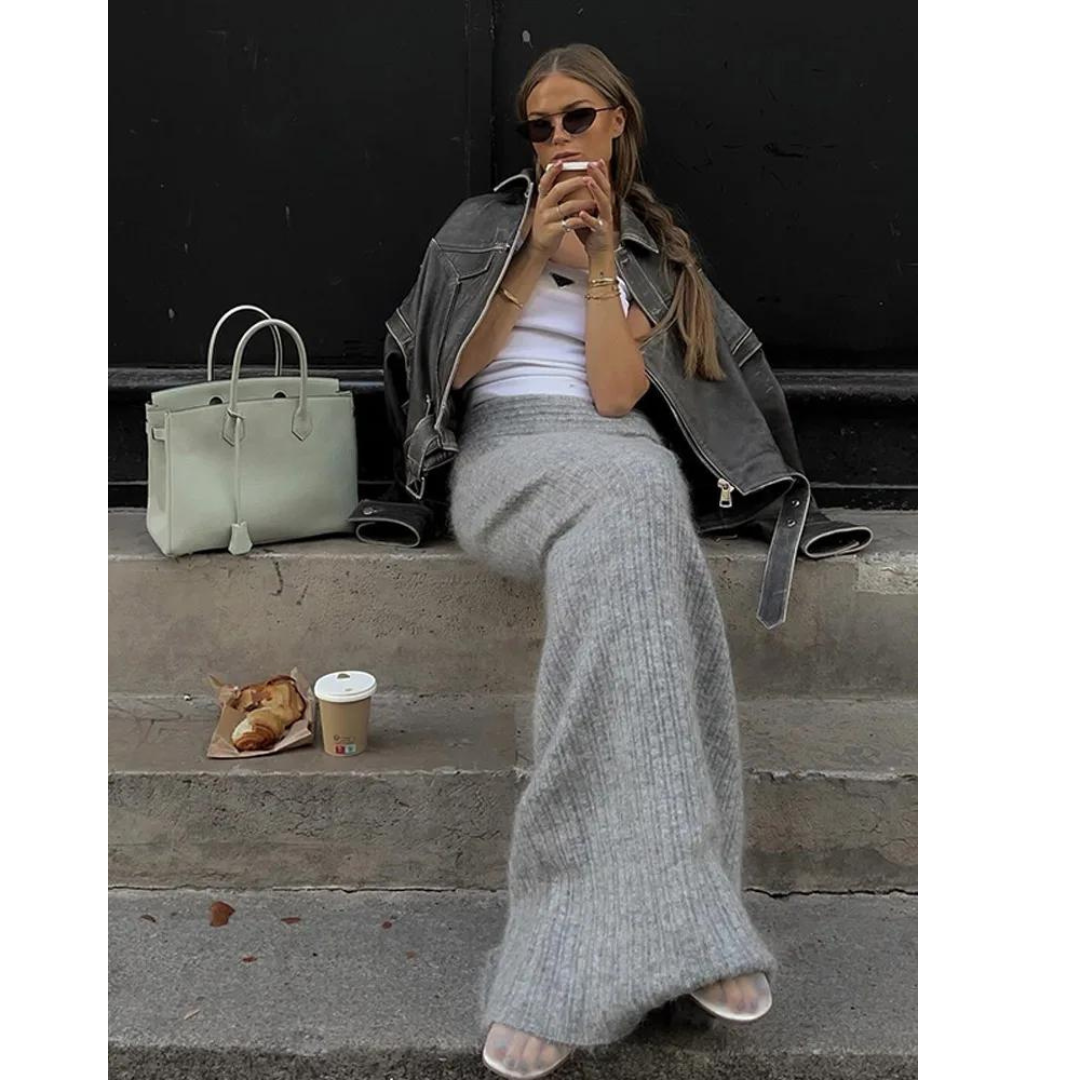 Veste de motard classique en cuir noir