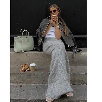 Veste de motard classique en cuir noir