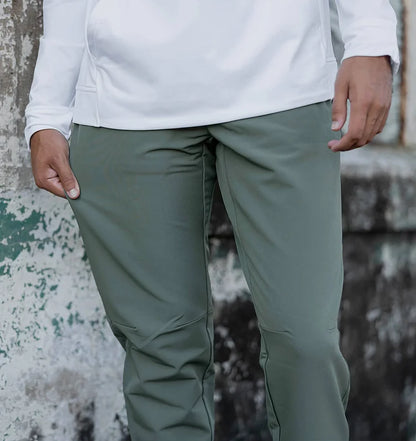 Pantalon ajusté extensible durable et premium hommes