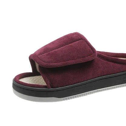 Chaussons confortables en mousse à mémoire de forme pour soulagement de la douleur et confort toute la journée