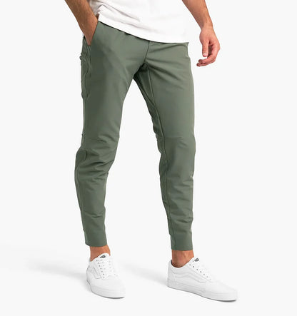 Pantalon ajusté extensible durable et premium hommes