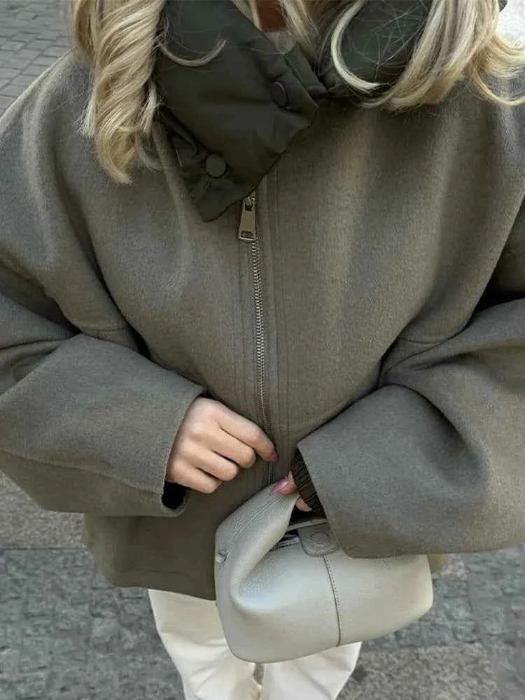 Veste matelassée à capuche oversize confortable