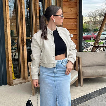 Veste aviateur de rue d'automne pour femmes