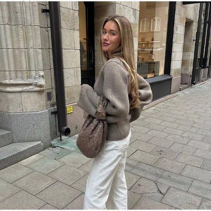 Veste en tricot classique et confortable pour femmes