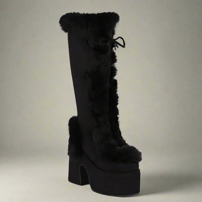 Bottes à plateforme épaisses et confortables pour un style hivernal