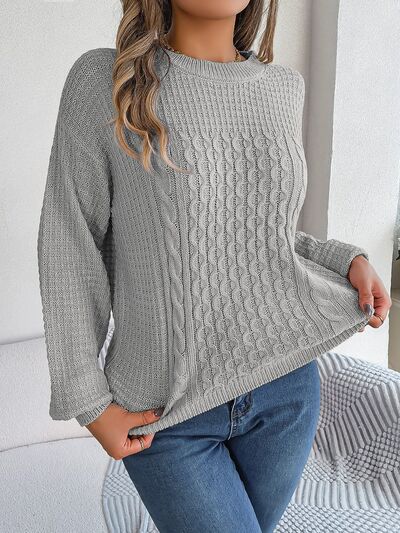 Pull Femme Intemporel Col Rond en Tricot