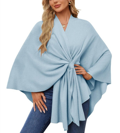 Châle Poncho Doux et Élégant pour Couches Confortables et Chics