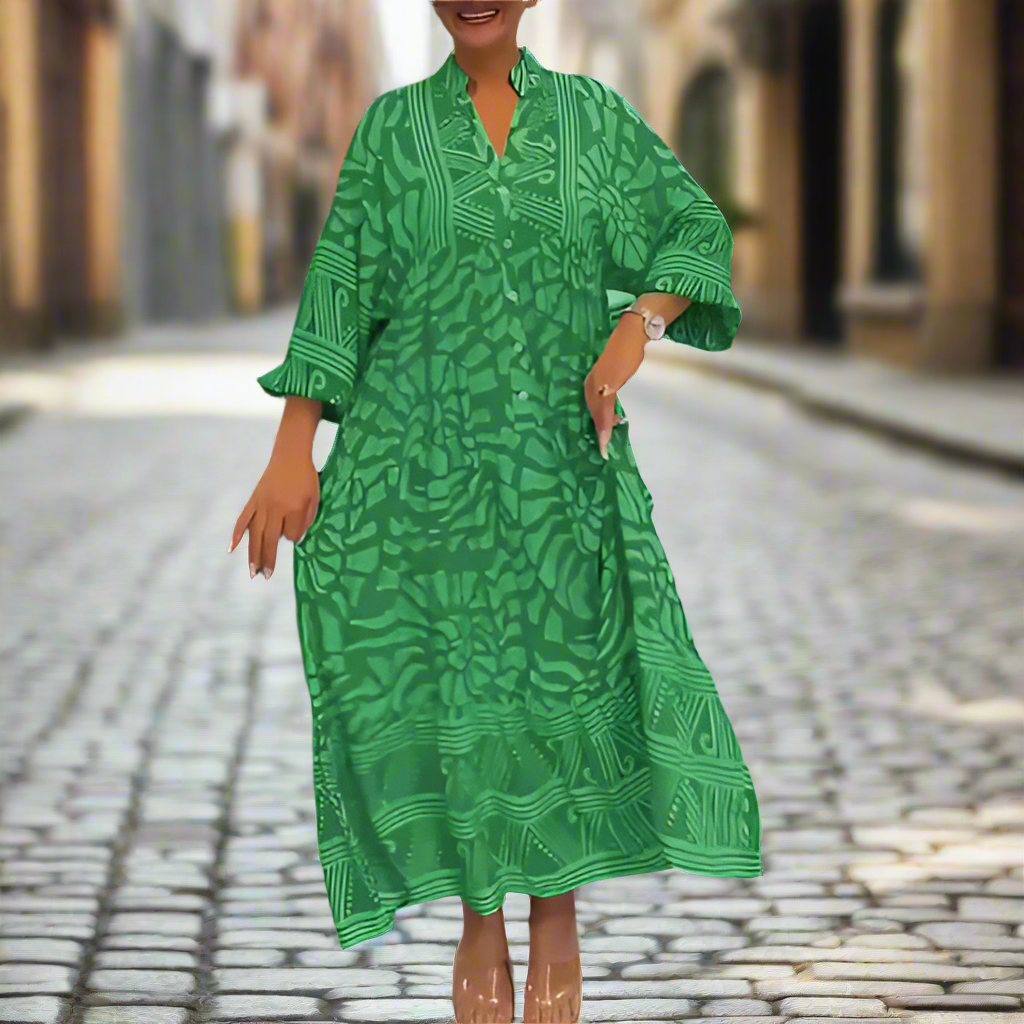 Robe décontractée ample imprimée pour femme