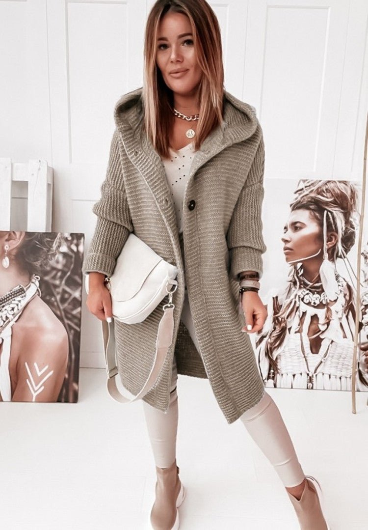 Cardigan en grosse maille confortable