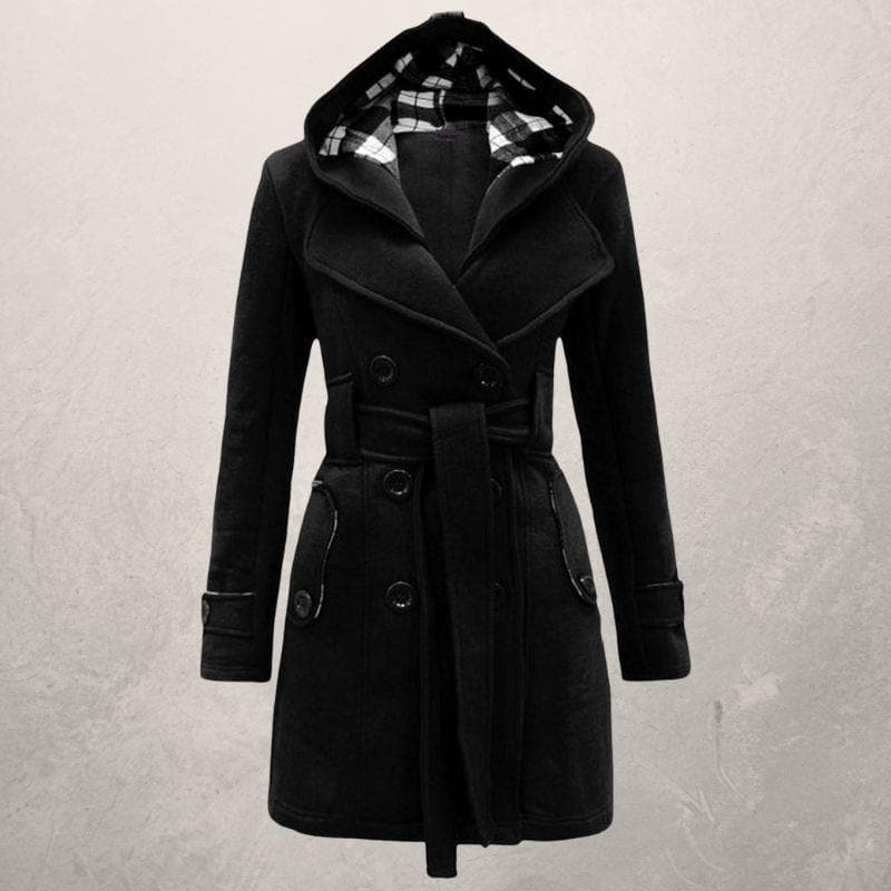 Manteau d'Hiver Élégant pour Femmes avec Ceinture