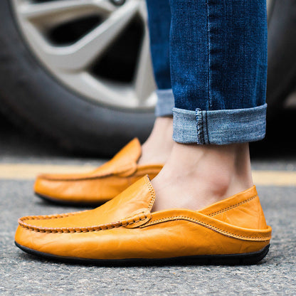Mocassins en cuir classique pour hommes et femmes