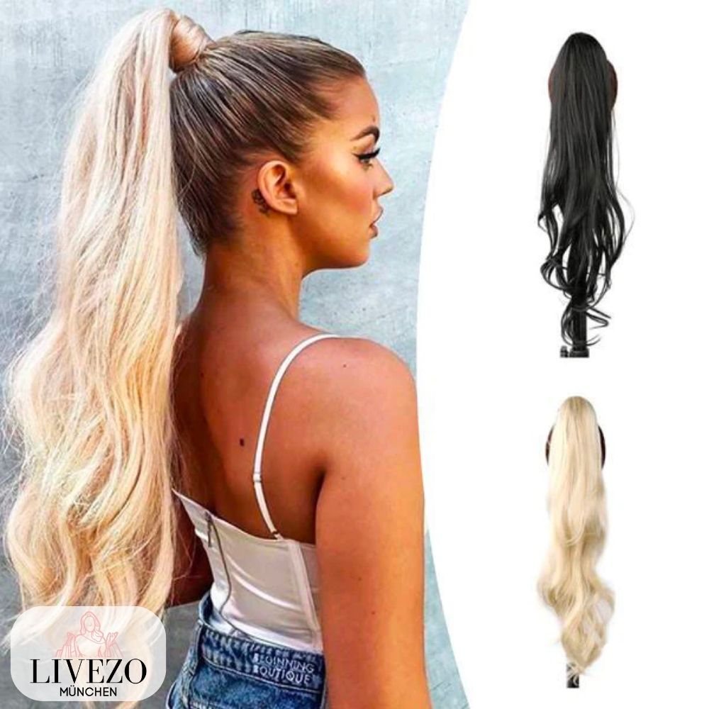 Accessoire à clipser pour extension de cheveux queue de cheval élégante