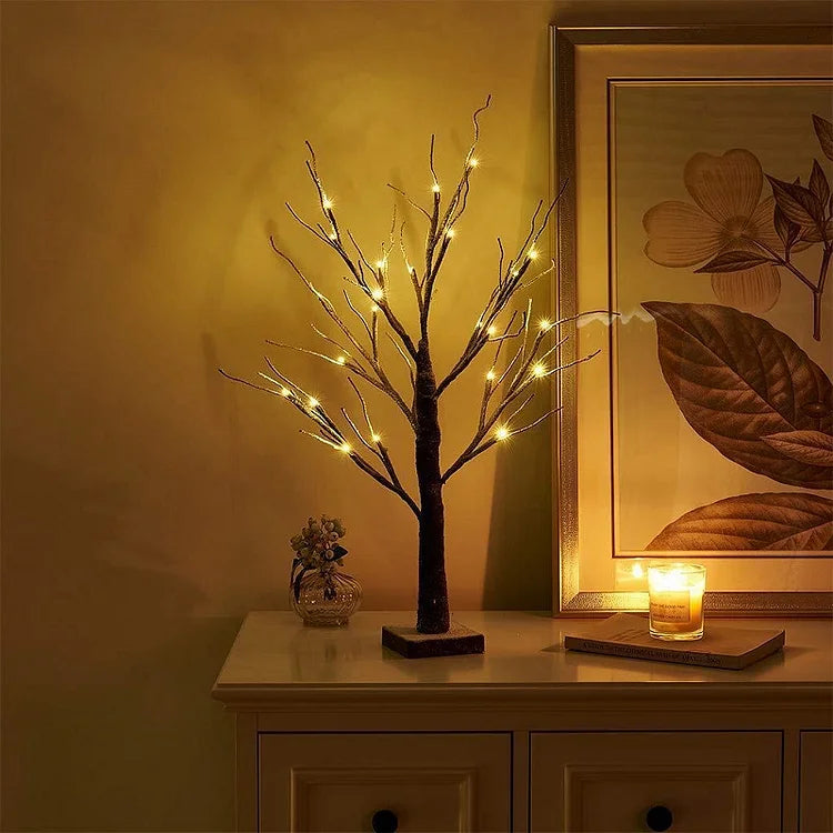 Lampe Arbre Simulé Blanc Chaud Élégant