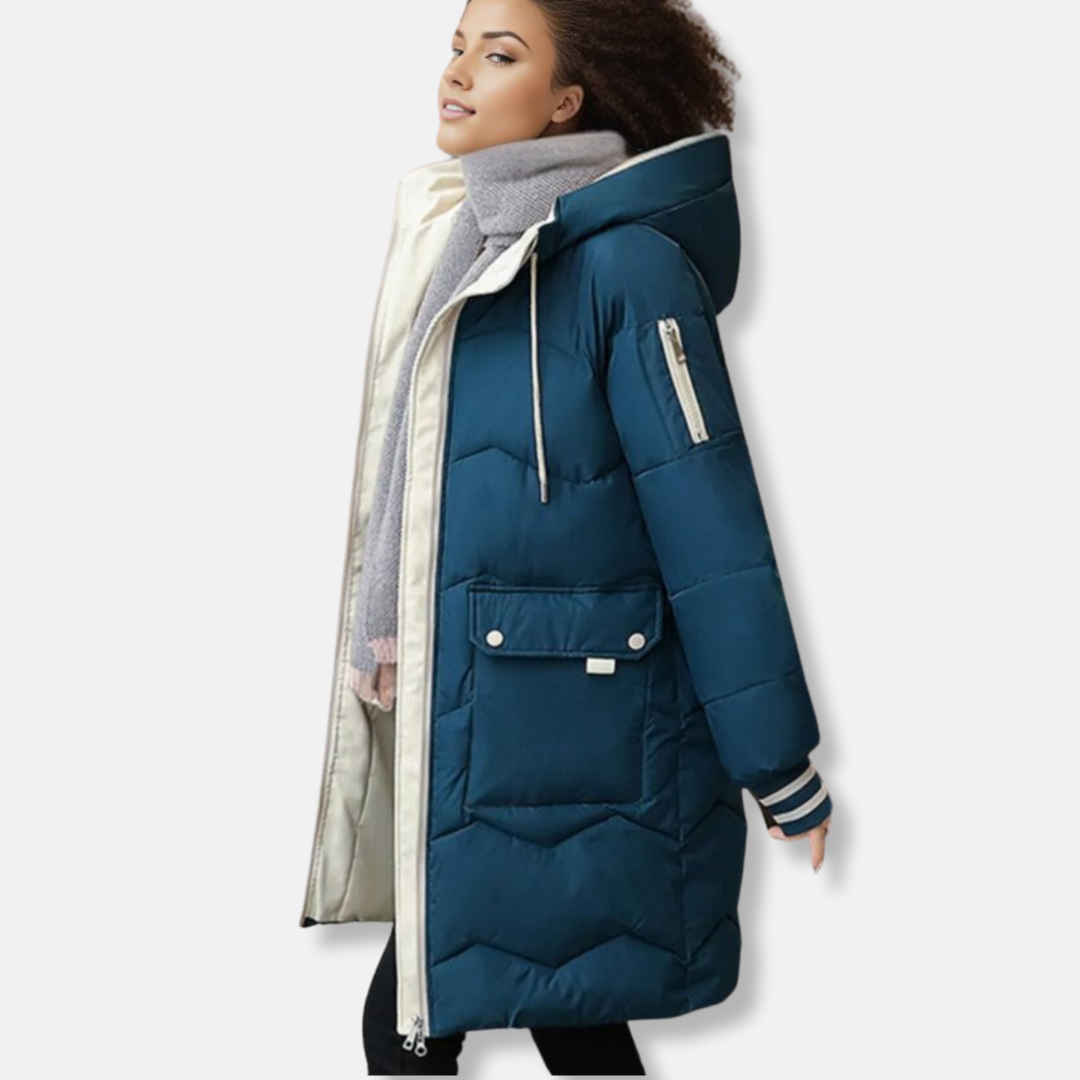 Parka d'hiver à capuche confortable pour femmes