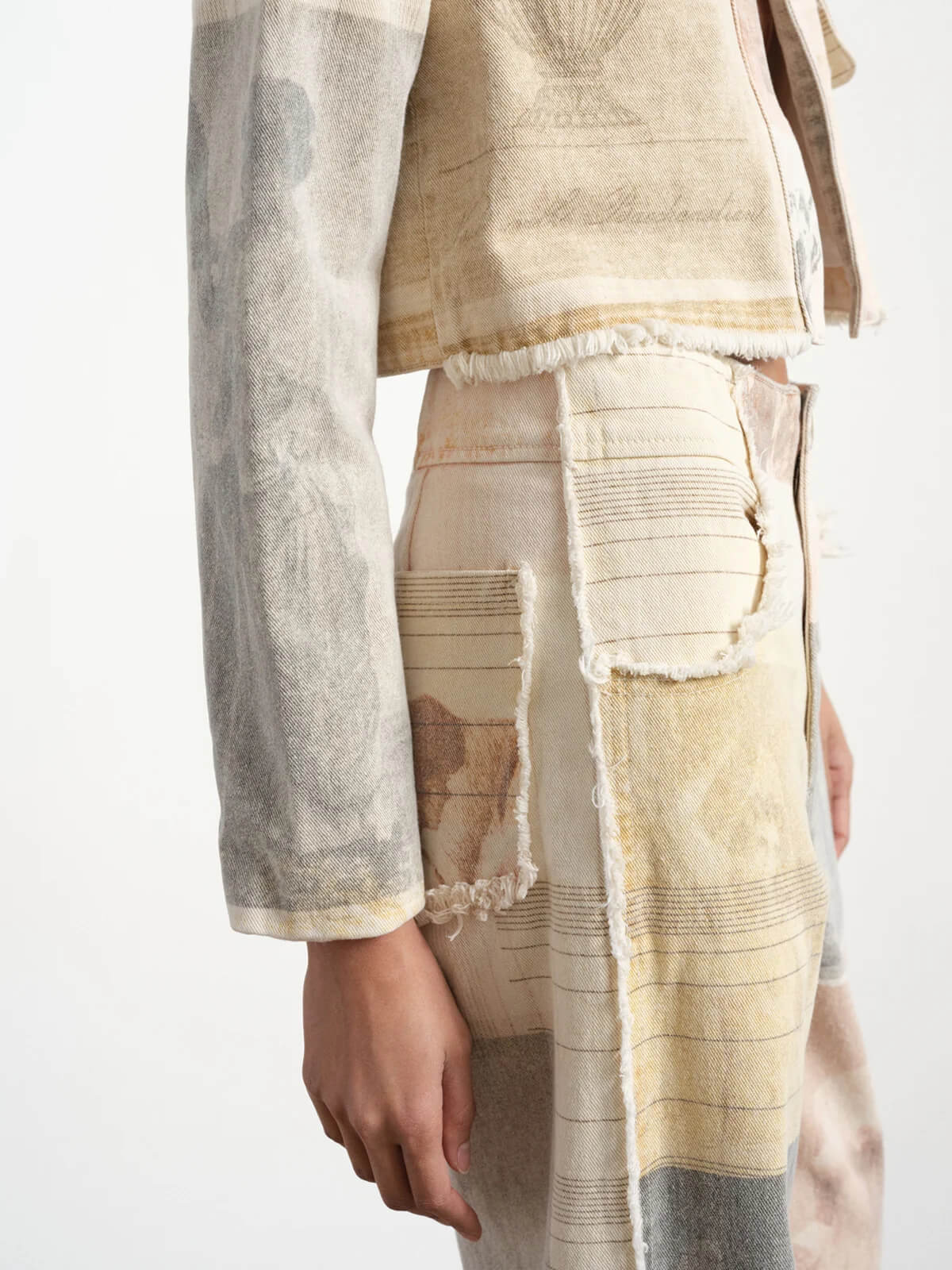 Jean large taille haute pour femme Alma