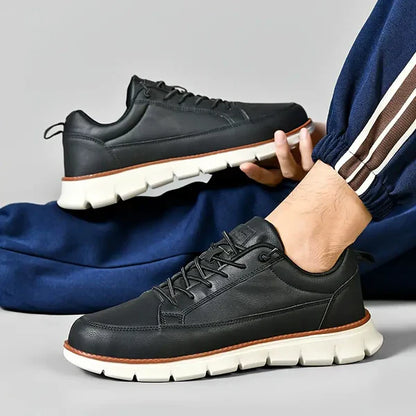 Baskets En Cuir À Lacets Tendance Pour Homme