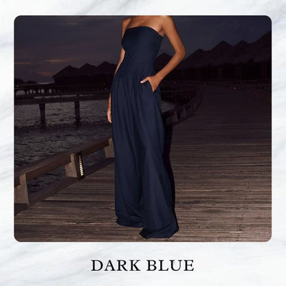 Combinaison décontractée sans manches pour un style quotidien facile