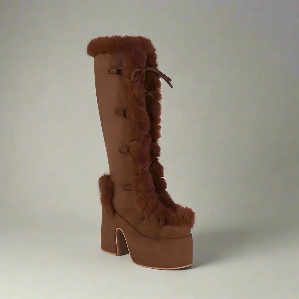 Bottes à plateforme épaisses et confortables pour un style hivernal