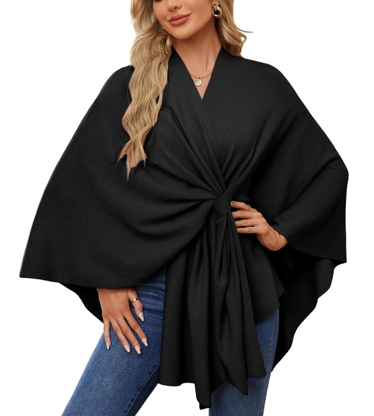 Châle Poncho Doux et Élégant pour Couches Confortables et Chics