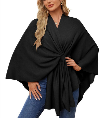 Châle Poncho Doux et Élégant pour Couches Confortables et Chics