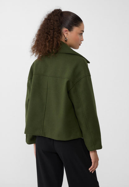 Manteau court classique intemporel pour femmes
