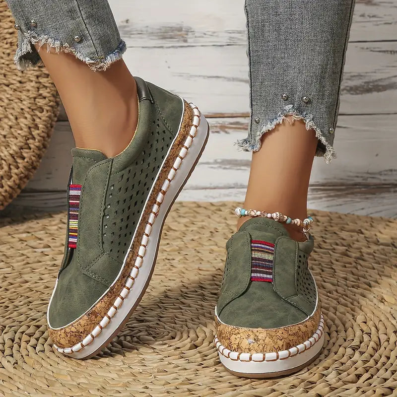 Mocassins à Semelle Souple Légers Femmes