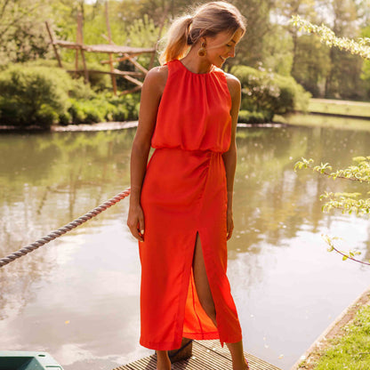 Robe d'été fluide avec charme élégant