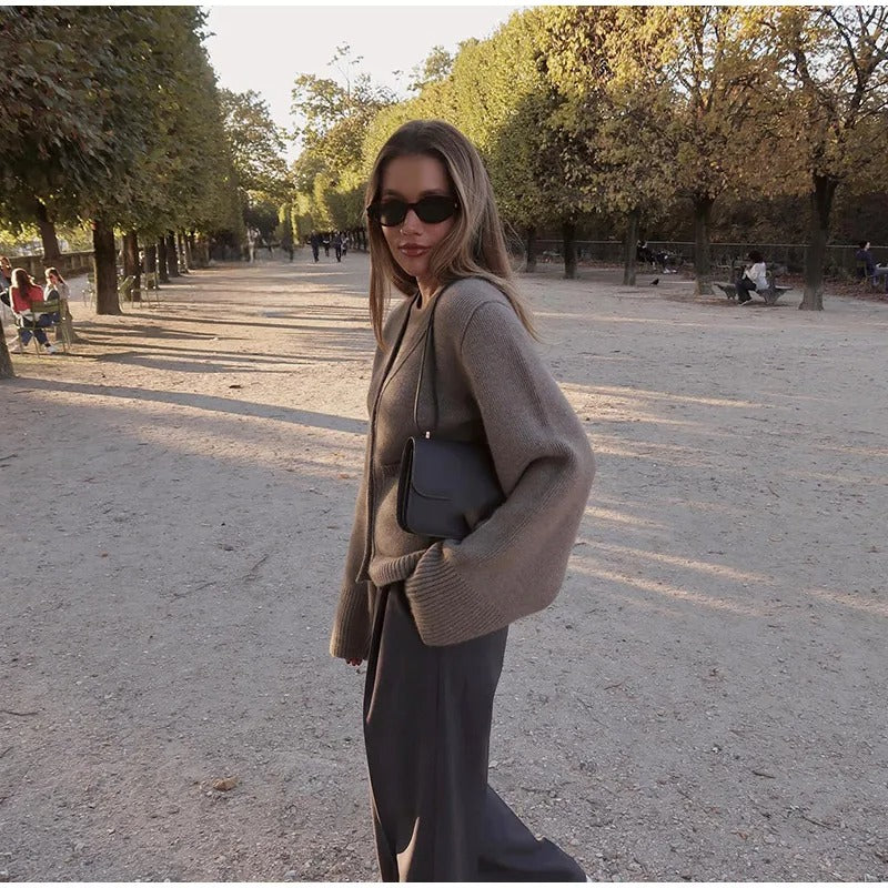 Veste en tricot classique et confortable pour femmes