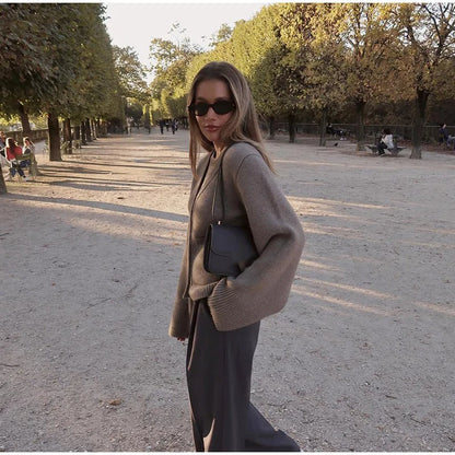 Veste en tricot classique et confortable pour femmes