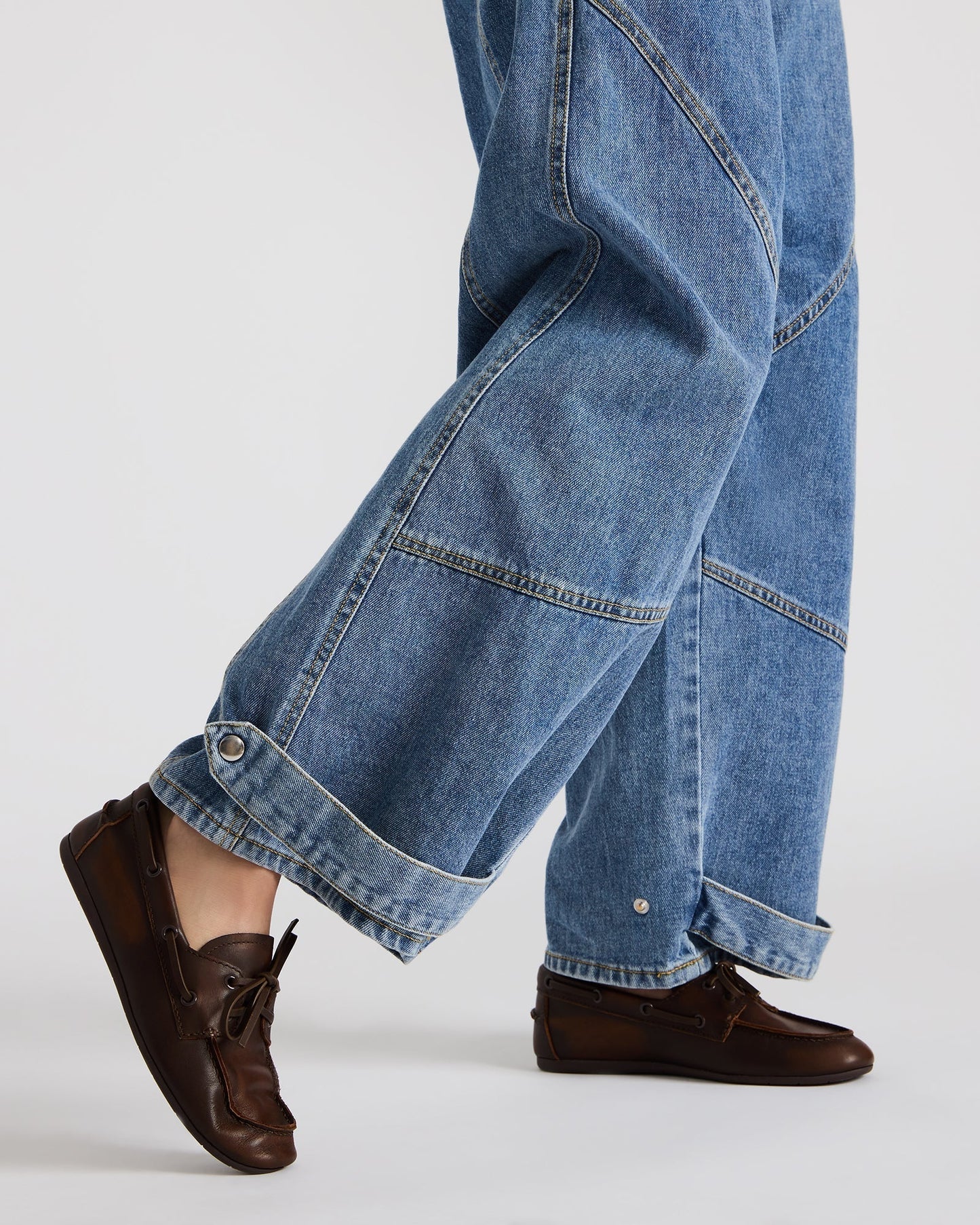 Mocassins plats classiques en cuir pour femmes