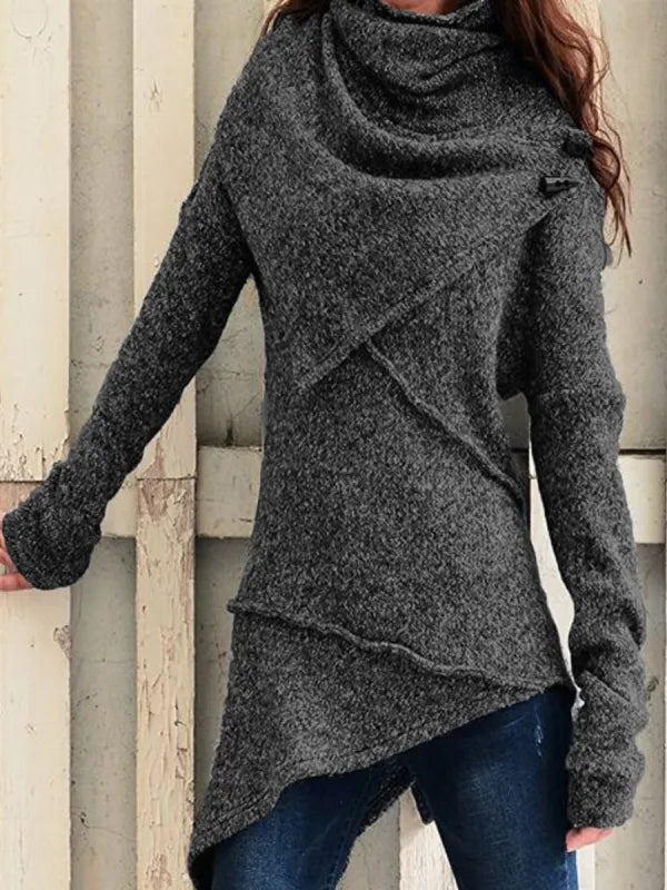 Pull à col bénitier pour femmes chic et douillet