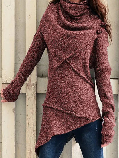 Pull à col bénitier pour femmes chic et douillet