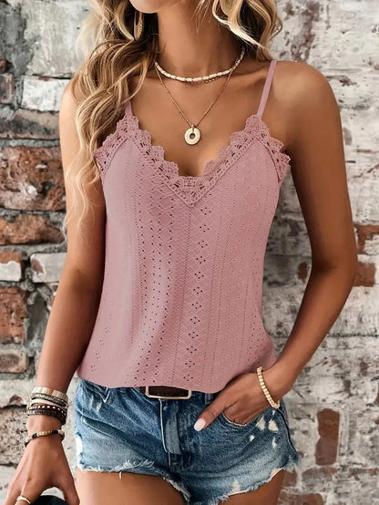 Essentielle Cami Top Chic en Dentelle Femme