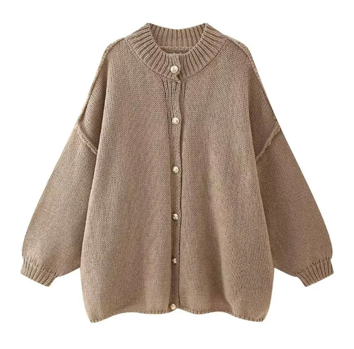 Cardigan en maille oversize confortable