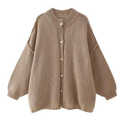 Cardigan en maille oversize confortable