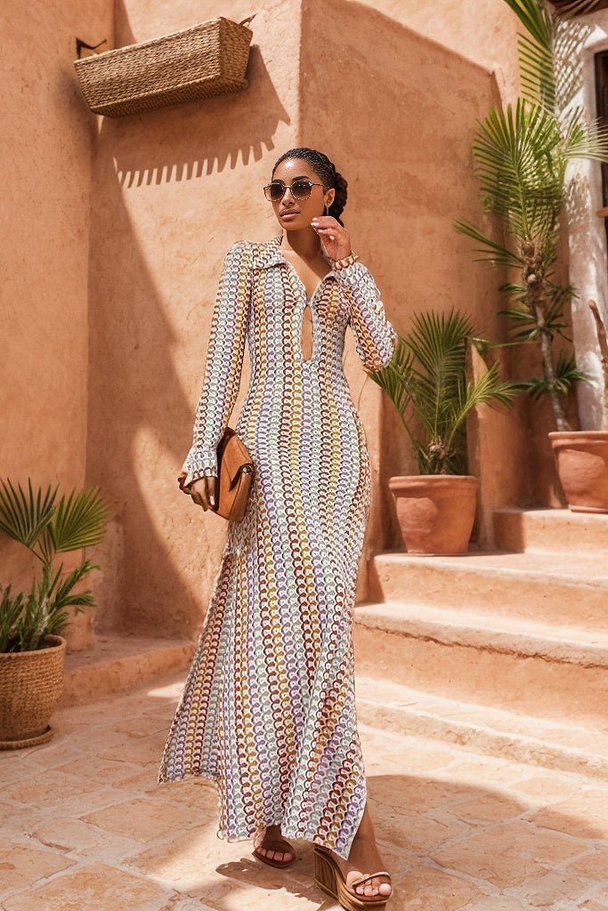 Robe Maxi Bohème Chic pour les Journées d'Été à la Plage