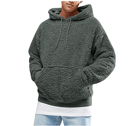 Hoodie Teddy Fluffy Luxe Confort Pour Homme