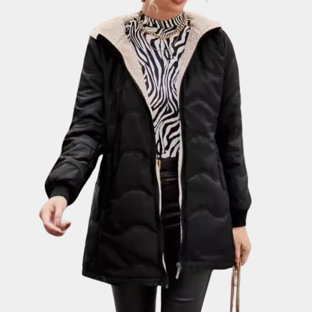 Manteau D’hiver Matelassé Élégant Pour Femme