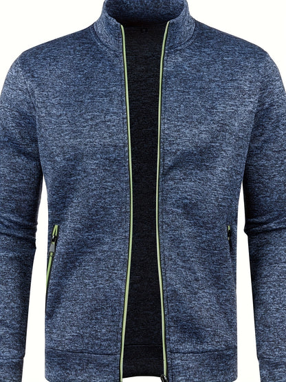 Cardigan stylé en tricot à fermeture intégrale hommes