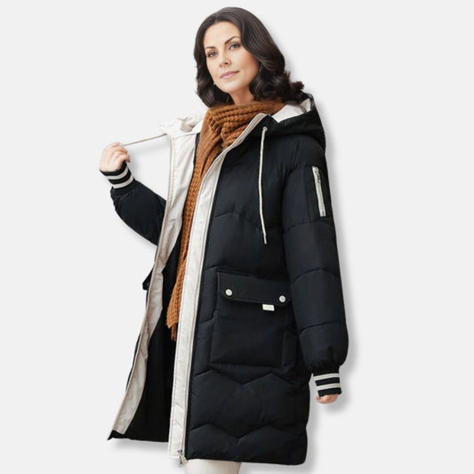 Parka d'hiver à capuche confortable pour femmes