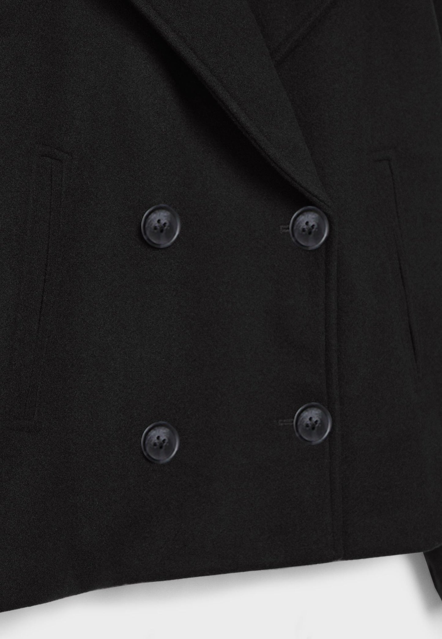 Manteau court classique intemporel pour femmes