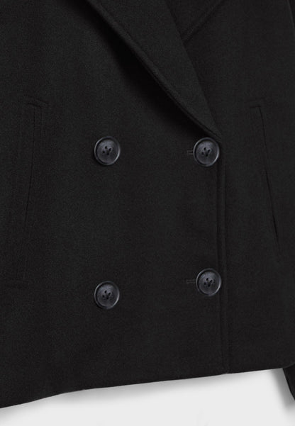 Manteau court classique intemporel pour femmes