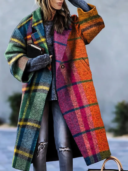 Veste D'hiver Multicolore Et Élégant Pour Femme