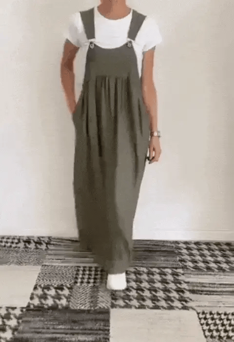 Robe ample à bretelles réglables